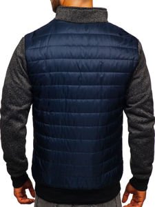 Chaqueta de entretiempo para hombre azul oscuro Bolf TY38