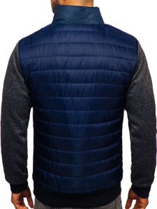 Chaqueta de entretiempo para hombre azul oscuro Bolf TY50