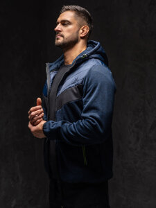 Chaqueta de entretiempo para hombre azul oscuro-verde Bolf BKS2153