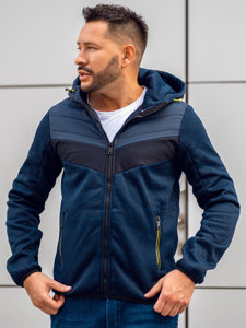 Chaqueta de entretiempo para hombre azul oscuro y verde Bolf BKS2153