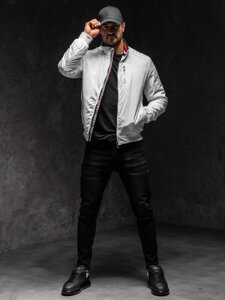 Chaqueta de entretiempo para hombre blanco Bolf 1907A1