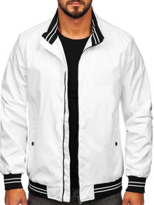 Chaqueta de entretiempo para hombre blanco Bolf 7345