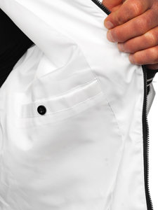 Chaqueta de entretiempo para hombre blanco Bolf 7345