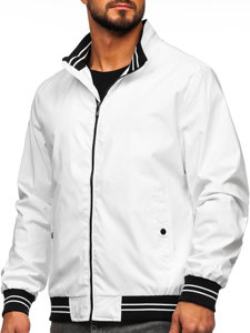 Chaqueta de entretiempo para hombre blanco Bolf 7345