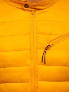 Chaqueta de entretiempo para hombre color amarillo Denley M13006