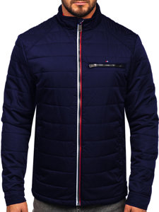 Chaqueta de entretiempo para hombre color azul oscuro Bolf 2060