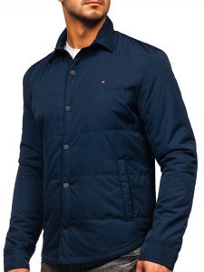 Chaqueta de entretiempo para hombre color azul oscuro Bolf 2068