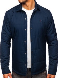 Chaqueta de entretiempo para hombre color azul oscuro Bolf 2068