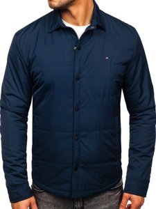 Chaqueta de entretiempo para hombre color azul oscuro Bolf 2068