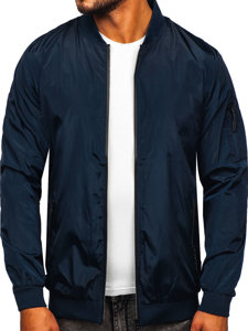 Chaqueta de entretiempo para hombre color azul oscuro Bolf W3908