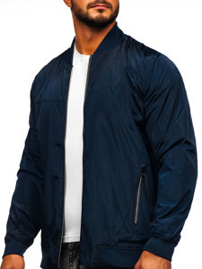 Chaqueta de entretiempo para hombre color azul oscuro Bolf W3909