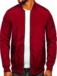 Chaqueta de entretiempo para hombre color burdeos Bolf W3908