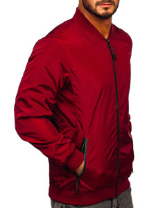 Chaqueta de entretiempo para hombre color burdeos Bolf W3908