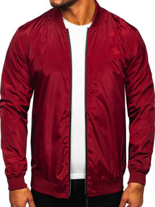 Chaqueta de entretiempo para hombre color burdeos Bolf W3909