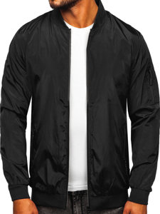 Chaqueta de entretiempo para hombre color negro y gris Bolf W3908