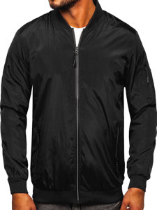 Chaqueta de entretiempo para hombre color negro y gris Bolf W3908