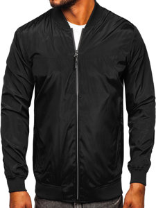 Chaqueta de entretiempo para hombre color negro y gris Bolf W3909