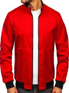 Chaqueta de entretiempo para hombre color rojo Bolf 6782