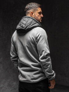 Chaqueta de entretiempo para hombre gris Bolf KS2145