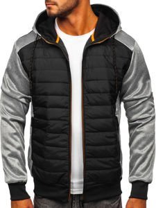 Chaqueta de entretiempo para hombre gris Bolf KS2146