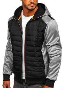 Chaqueta de entretiempo para hombre gris Bolf KS2146