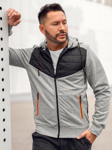 Chaqueta de entretiempo para hombre gris Bolf KS2149