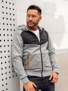 Chaqueta de entretiempo para hombre gris Bolf KS2149