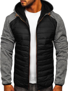 Chaqueta de entretiempo para hombre gris Bolf KS2155