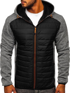 Chaqueta de entretiempo para hombre gris Bolf KS2155