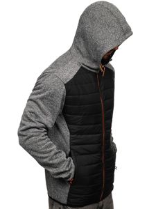 Chaqueta de entretiempo para hombre gris Bolf KS2155