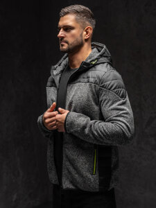 Chaqueta de entretiempo para hombre gris Bolf KS2158