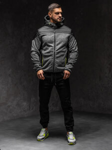 Chaqueta de entretiempo para hombre gris Bolf KS2158