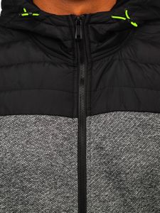 Chaqueta de entretiempo para hombre gris Bolf KS2158