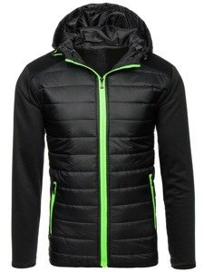 Chaqueta de entretiempo para hombre negra Bolf TY12