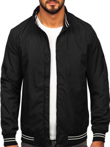 Chaqueta de entretiempo para hombre negro Bolf 7345