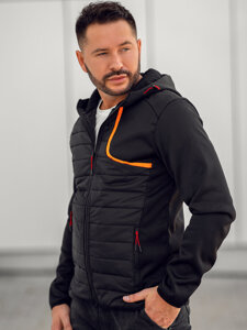 Chaqueta de entretiempo para hombre negro Bolf KS2143