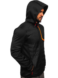 Chaqueta de entretiempo para hombre negro Bolf KS2143