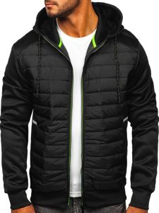 Chaqueta de entretiempo para hombre negro Bolf KS2146