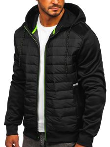 Chaqueta de entretiempo para hombre negro Bolf KS2146