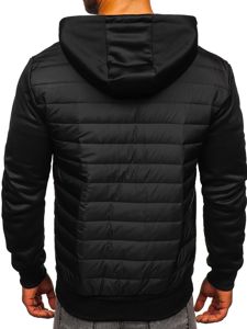 Chaqueta de entretiempo para hombre negro Bolf KS2149