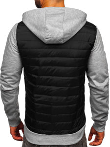 Chaqueta de entretiempo para hombre negro Bolf KS2149