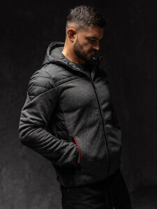 Chaqueta de entretiempo para hombre negro Bolf KS2158