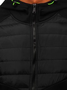 Chaqueta de entretiempo para hombre negro Bolf KS2232