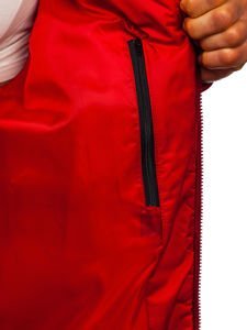 Chaqueta de entretiempo para hombre rojo Bolf K01