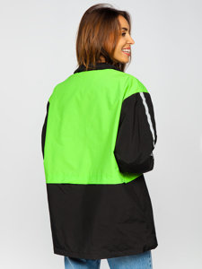 Chaqueta de entretiempo para mujer Bolf AG3010 negro y verde