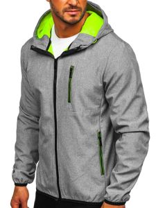 Chaqueta de entretiempo softshell para hombre grafito Bolf KS2195