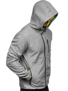 Chaqueta de entretiempo softshell para hombre grafito Bolf KS2195