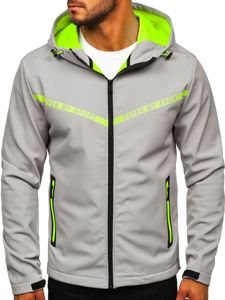 Chaqueta de entretiempo softshell para hombre gris Bolf KS2181