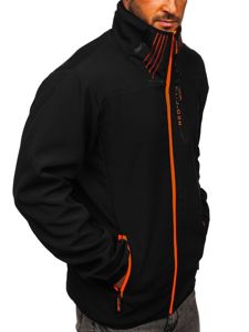 Chaqueta de entretiempo softshell para hombre negro Bolf KS2185