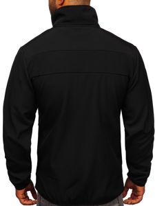 Chaqueta de entretiempo softshell para hombre negro Bolf KS2185